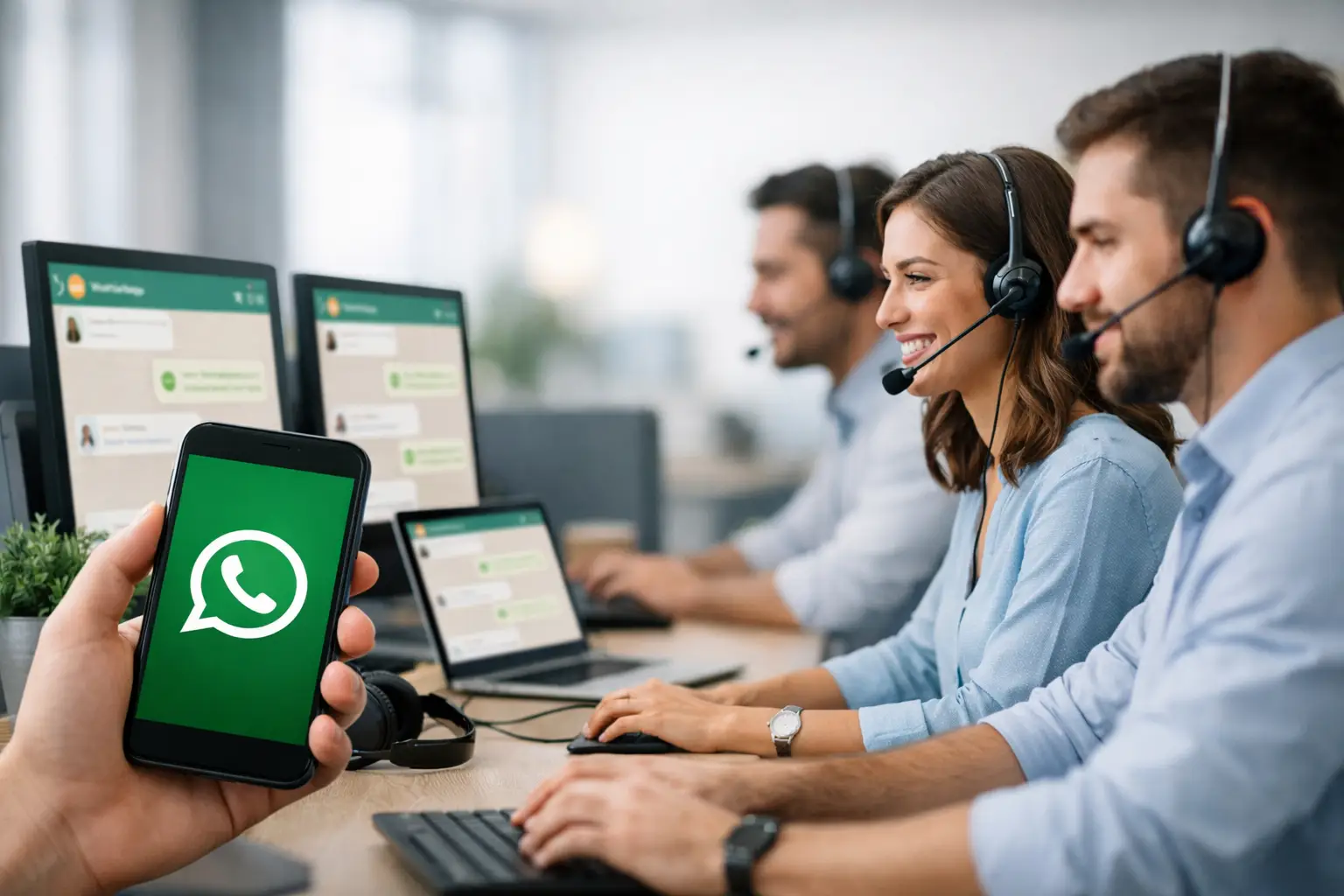 WhatsApp для нескольких операторов: привязанные устройства или общий входящий?